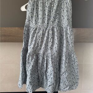 Floral Blue and White Skirt